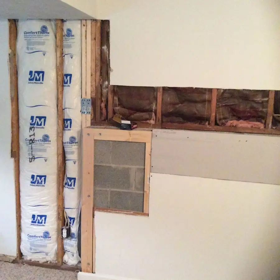 Wall insulation replacement during Odor Removal & Deodorization in Goulds
